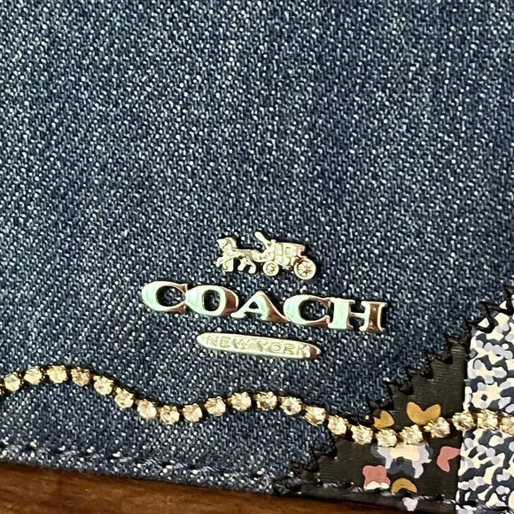 Coach Hayden Foldover Crossbody Clutch With Star Patchwork - Picture 4 of 11